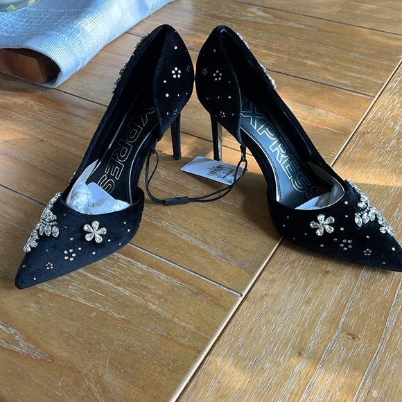 Express Rhinestone Heels - Picture 6 of 8